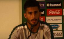Nico Hidalgo interviene in una conferenza stampa del 2018